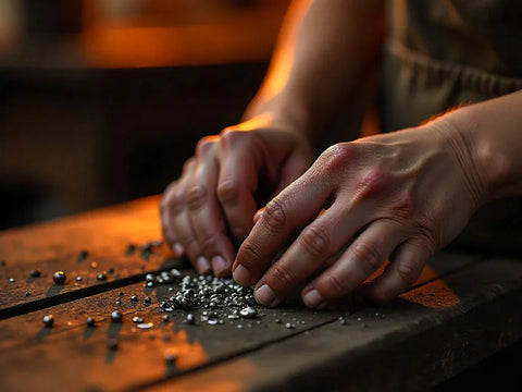 Creating silver jewelry on the bench , Athenart , Greek jewelry designers 