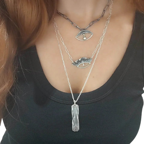 Argus Eye Necklace – Silver 925 | Protective Symbol Pendant - Athenart 