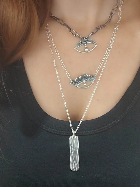 Argus Eye Necklace – Silver 925 | Protective Symbol Pendant - Athenart 