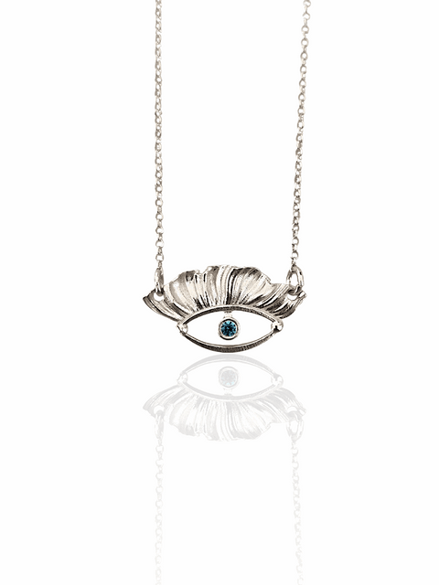 Small Argus Eye Necklace - Delicate Guardian | Athenart - Athenart 