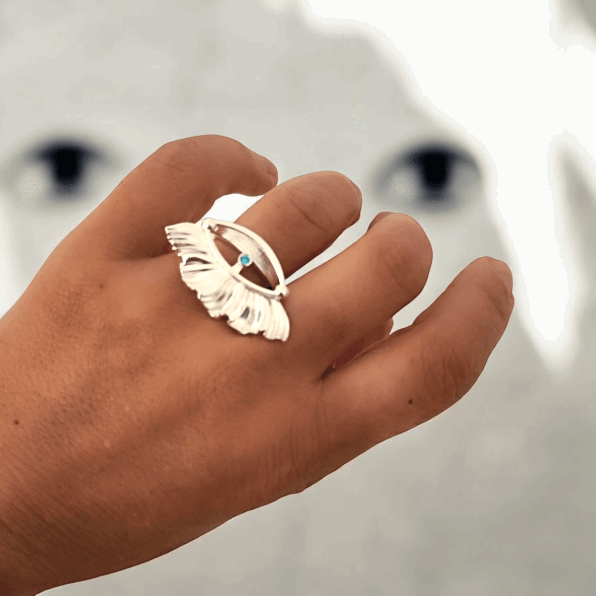 Argus Silver Eye Ring - Athenart 