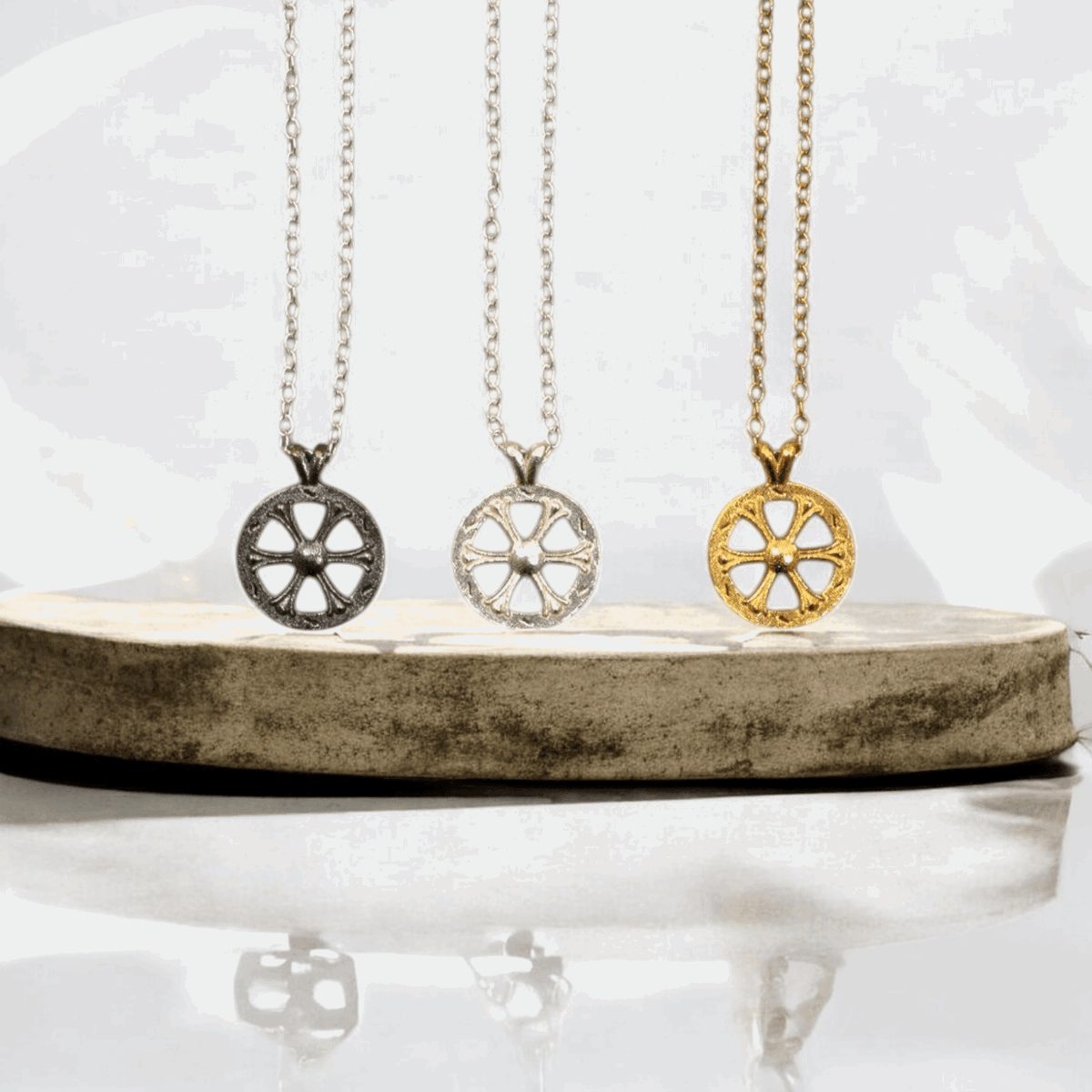 Ride the Wheel of Fortune Amulet - Athenart 