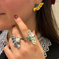 Argus Plisse Earrings - Athenart 