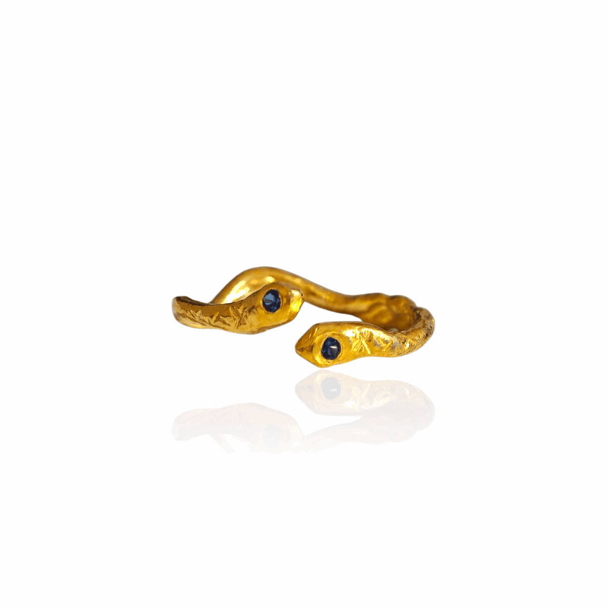 Ophis Double Snake Ring - Athenart 