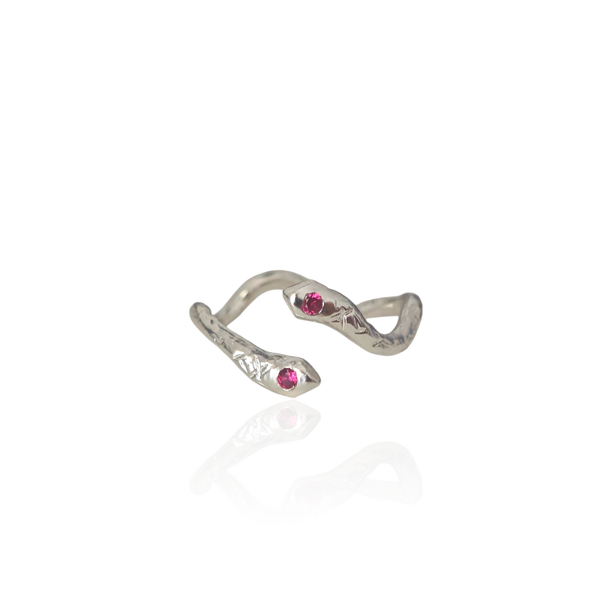Ophis Double Snake Ring