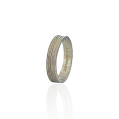 Ariadne textured Sterling Silver 925 men’s ring handmade in Greece
