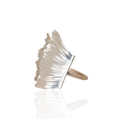 Sterling Silver 925 Fustanela cuff bracelet side view