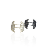 Oxidized  statement  silver Cuff bracelet 