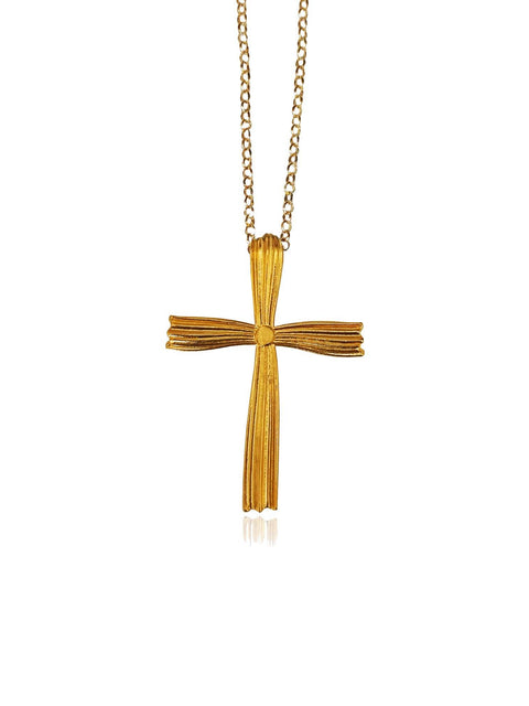 Big Fustanela Cross Necklace - Athenart 