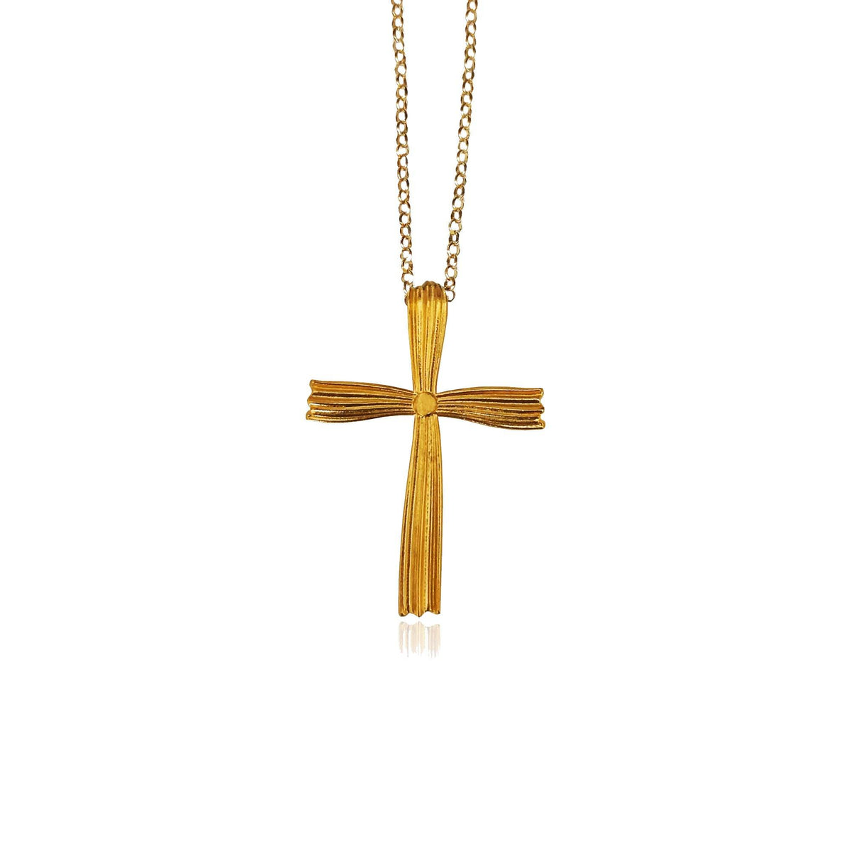 Big Fustanela Cross Necklace - Athenart 