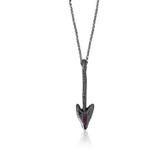 Heart Shaped Arrow Pendant - Athenart 