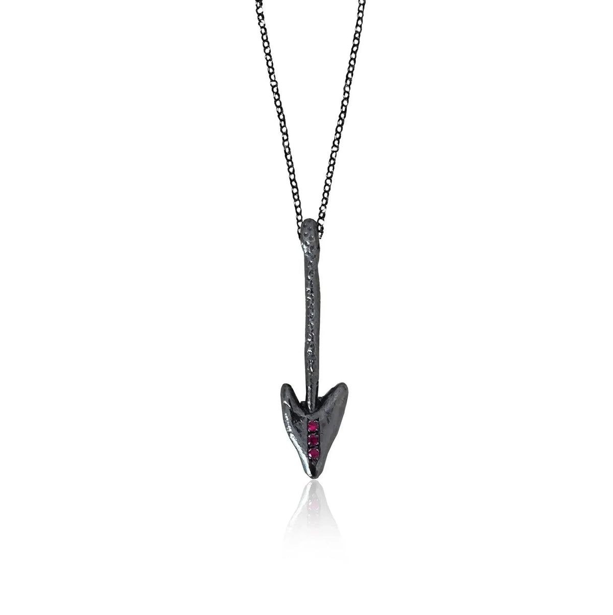 Heart Shaped Arrow Pendant - Athenart 