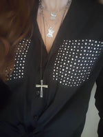 Big Fustanela Cross Necklace - Athenart 