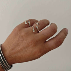 Ophis Double Snake Ring - Athenart 