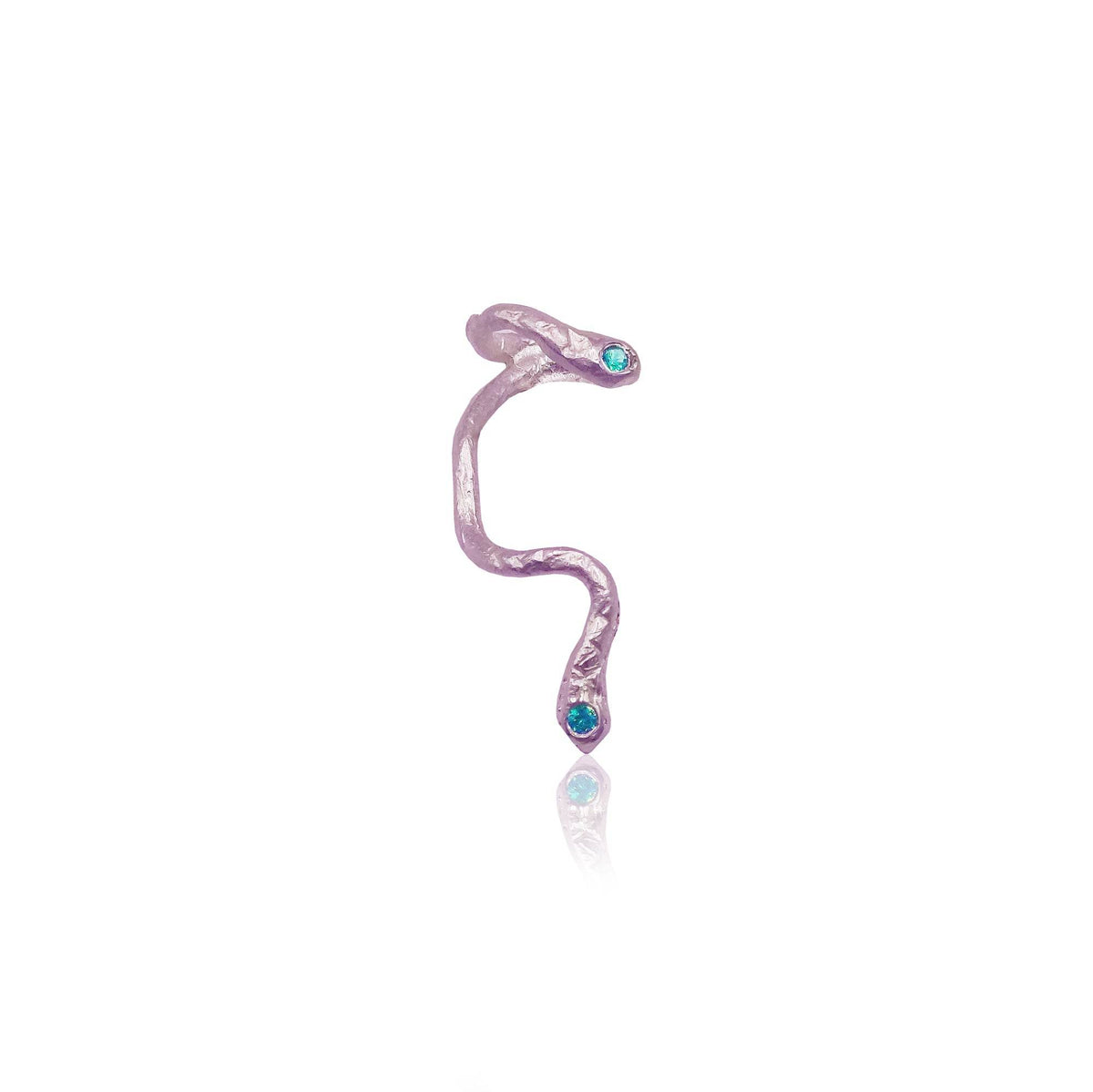 Silver Snake Ear Cuff - Athenart 
