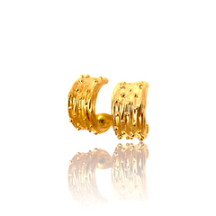 Athenais Constellation Hoops by Athenart in silver, gold plated, and oxidized finishes. Handmade Greek jewelry inspired by folds and constellations.