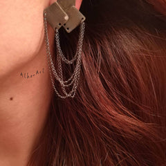 Edgy Chain Earrings - Rocker Style from Athenart - Athenart 