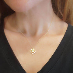 Spiral Eye Charm Necklace - Athenart 