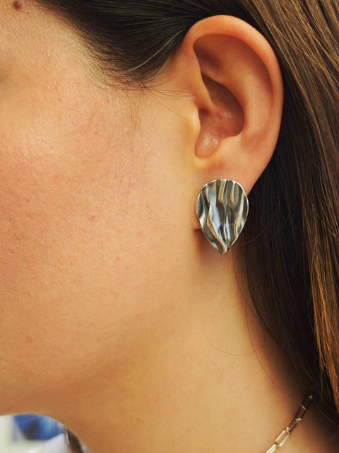 Large Drop Peplos Studs - Athenart 