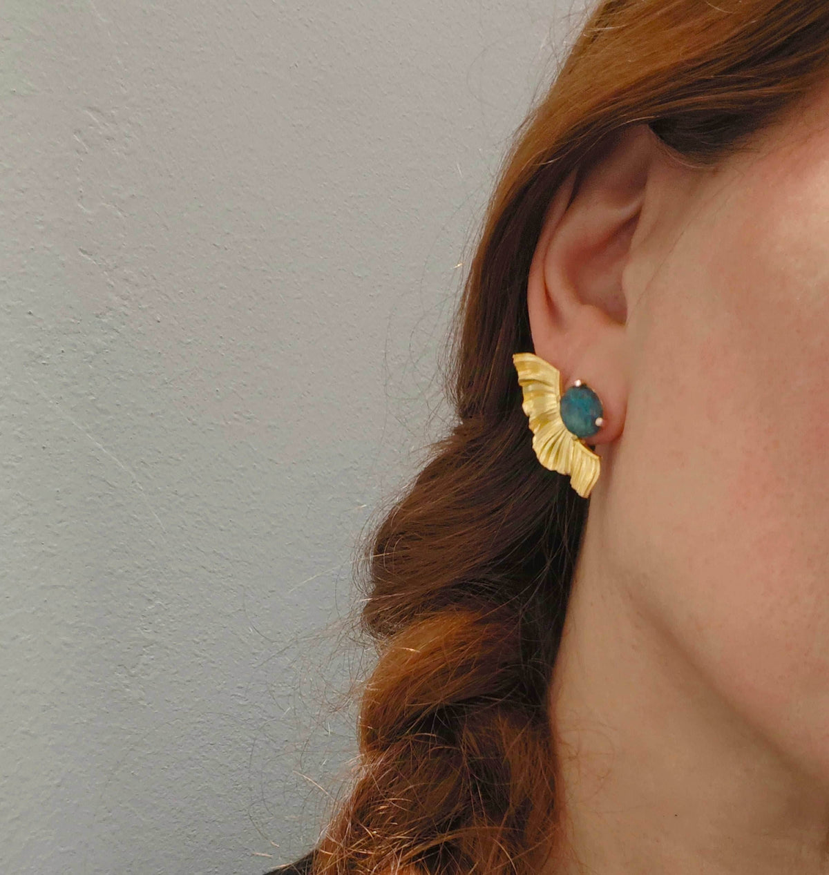 Argus Plisse Earrings - Athenart 