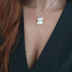 Elegant Silver charm necklace - Athenart 