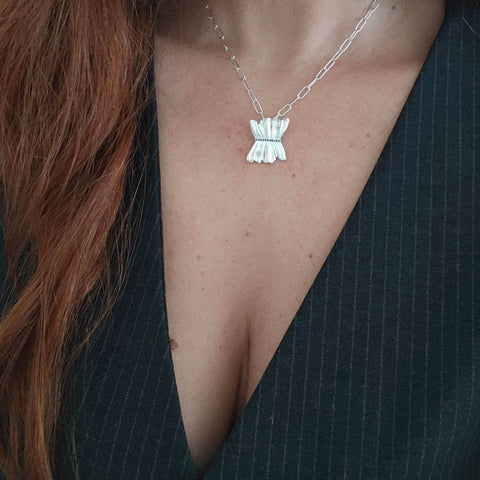 Elegant Silver charm necklace - Athenart 