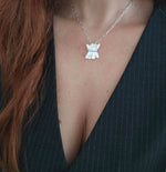 Elegant Silver charm necklace - Athenart 