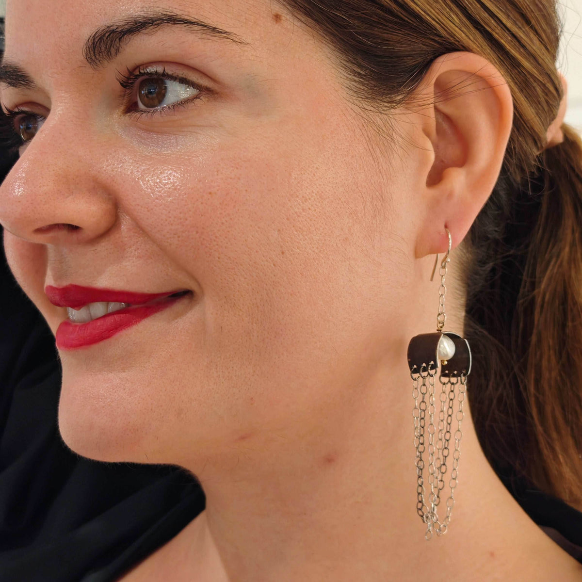 Rocker Chain Earrings - Athenart 