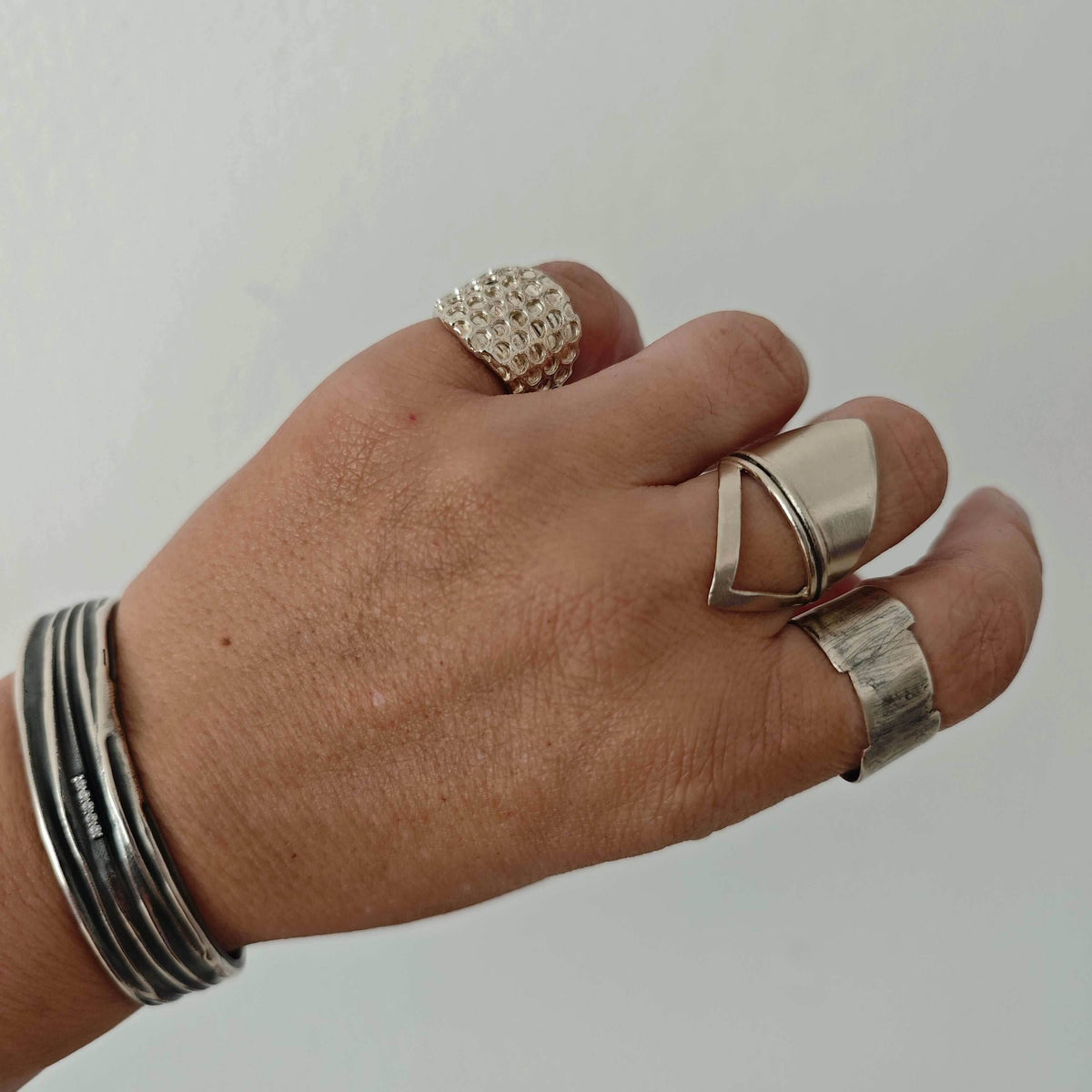 Geometric Shield Ring - Athenart 