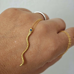 Ophis Snake Charm Necklace - Athenart 