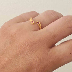 Ophis Double Snake Ring - Athenart 