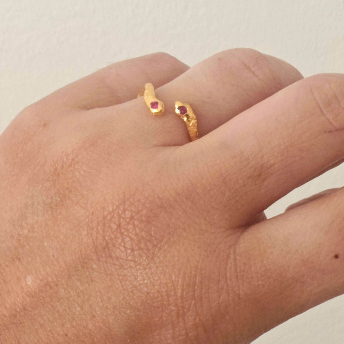 Ophis Double Snake Ring - Athenart 