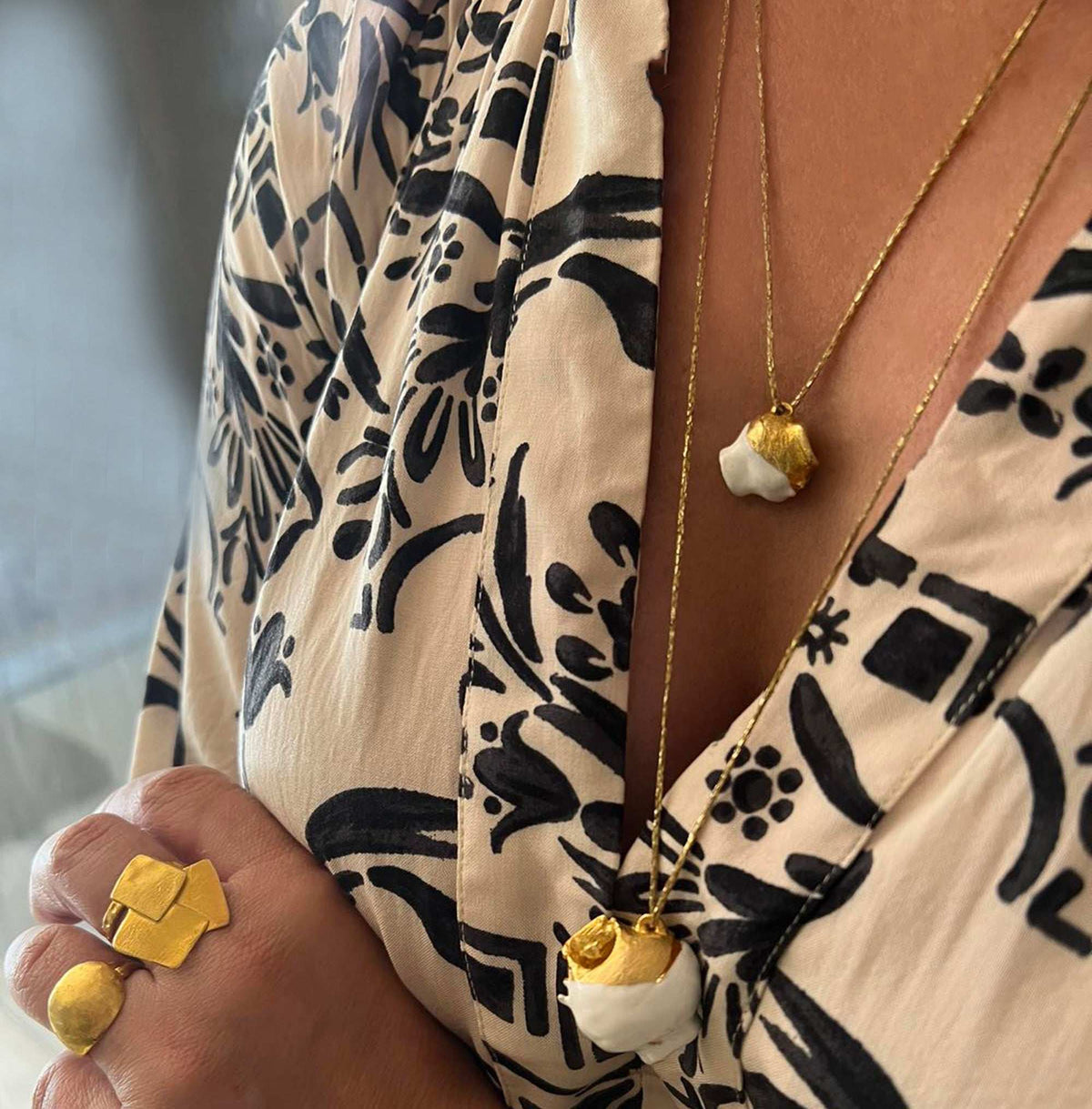 Evil Eye Amphora Pendant - Athenart 