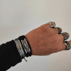 Unisex silver bracelet - Athenart 