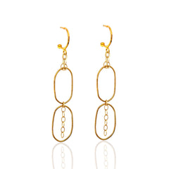Golden Link Echo Earrings - Athenart 