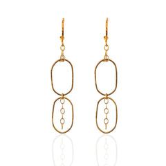 Golden Link Echo Earrings - Athenart 