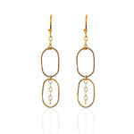Golden Link Echo Earrings - Athenart 