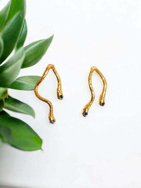 Serpent Gaze Earrings - Athenart 
