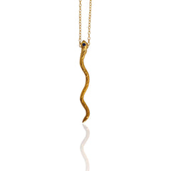 Ophis Snake Charm Necklace - Athenart 