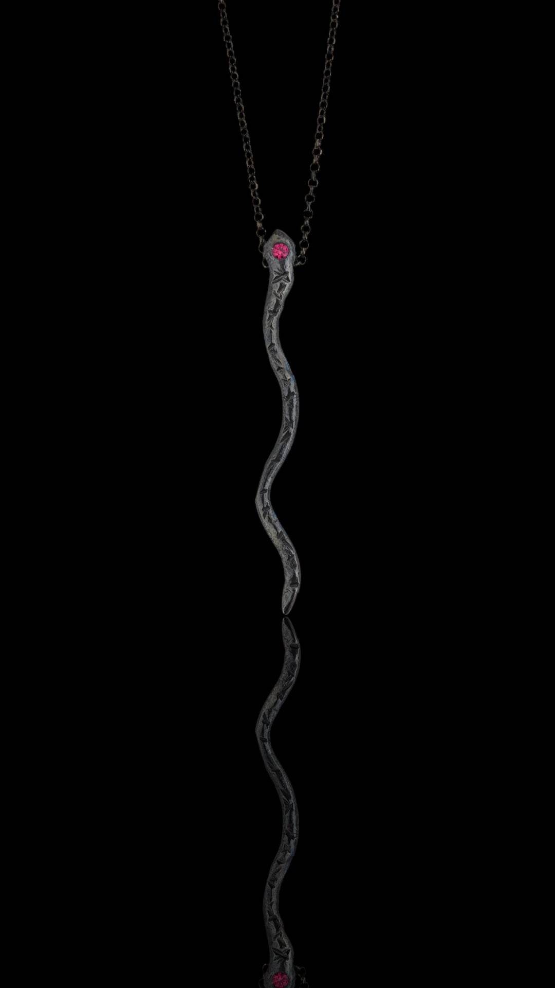 Ophis Snake Charm Necklace - Athenart 