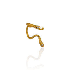 Silver Snake Ear Cuff - Athenart 