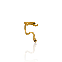 Silver Snake Ear Cuff - Athenart 