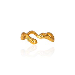 Ophis Double Snake Ring - Athenart 