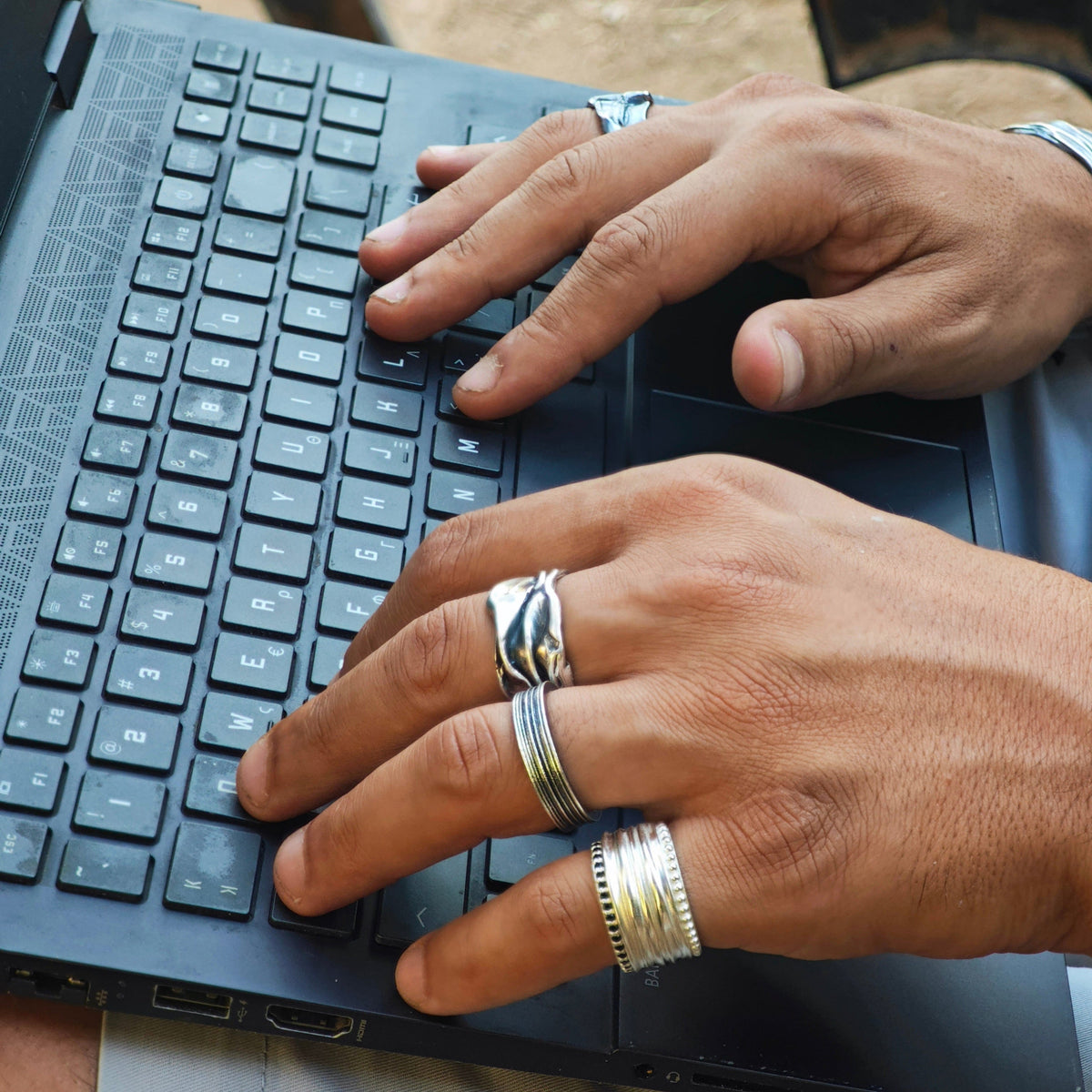 Mens silver rings by Athenart, greek jewelry designers. Handmade in Athens Greek unisex jewelry 