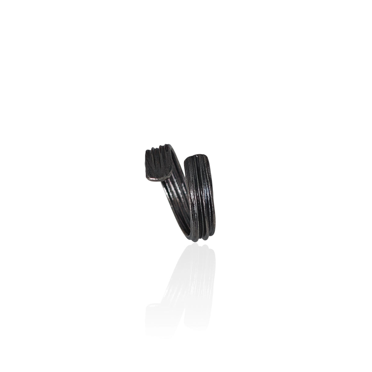 Blaxk silver unisex designer  ring by Athenart, made in Greece, greek jewelry designers, wholesale greek jewelry 