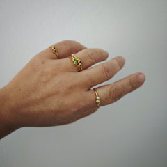 tackable Doty rings worn on hand by Athenart