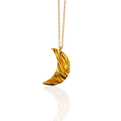 Celene Large Crescent Moon Necklace