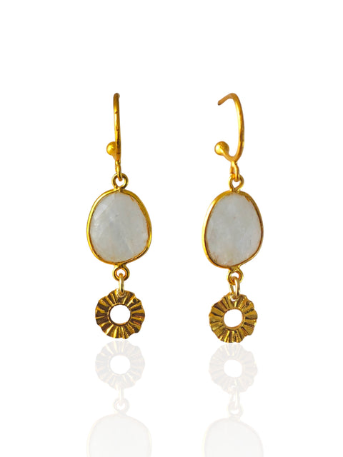 Helios  Quartz Drop Earrings