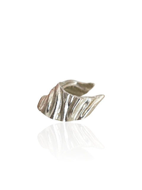Silver Sculptural Ear Cuff
