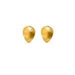 Luxury handcrafted silver GOLD PLATED stud earrings by Athenart Jewelry.